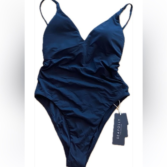Seafolly Women’s Black One Piece Swimsuit New size 6 - Picture 1 of 12